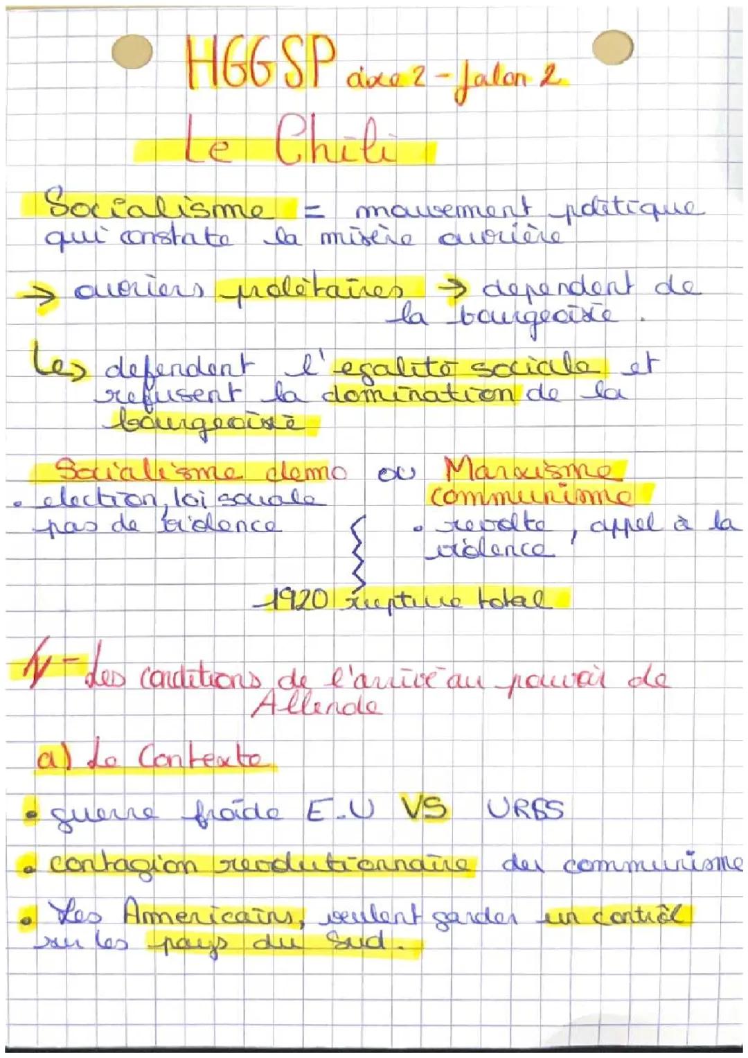 Le Chili de 1970 à 1973 : Révoltes, Coup d'État et Dictature