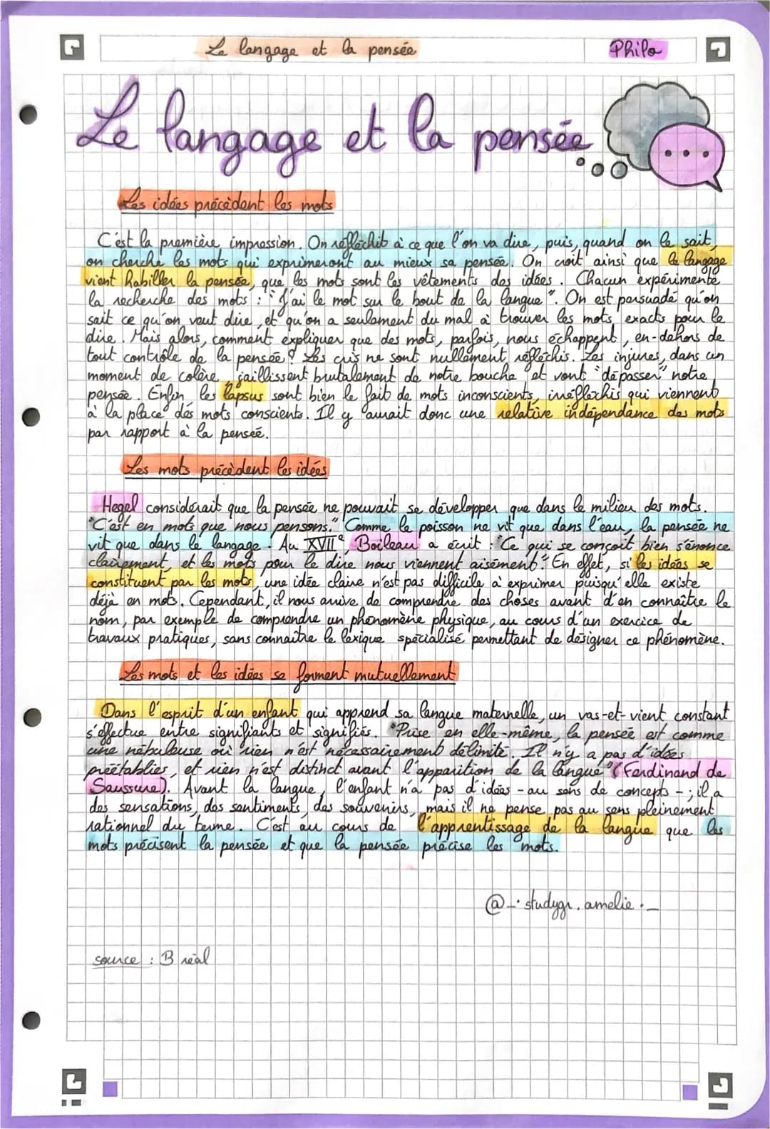 Le langage et la pensée en philo - PDF et dissertations