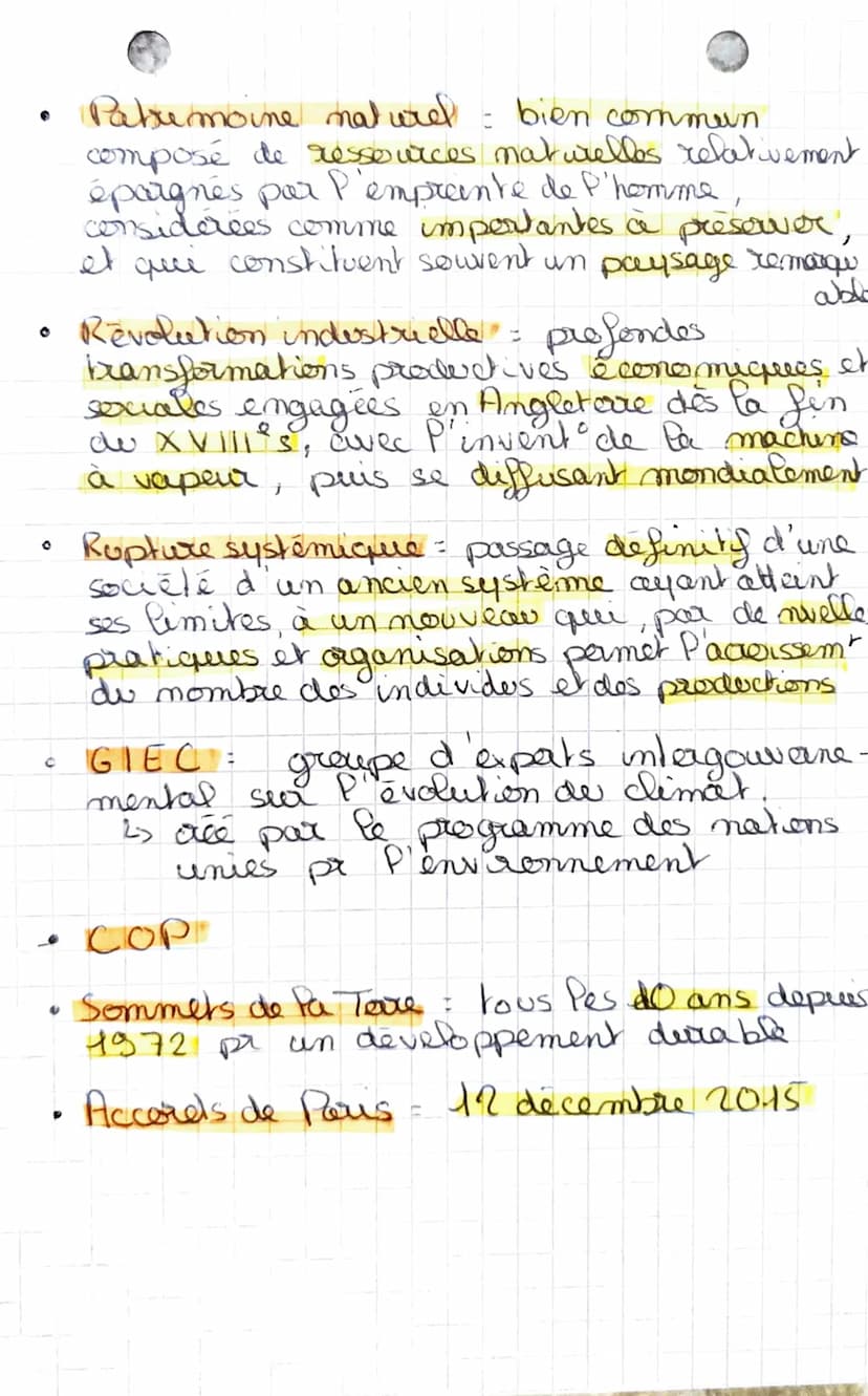 O
●
HIGGSP
L'ENVIRONNEMENT
définitions
Environnement: Combinaison des éléments
naturels et socio-économiques qué
forment le cadre et les con