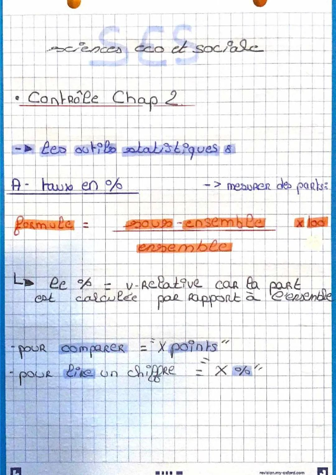 SES- les outils statistiques 
