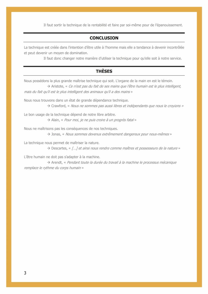 2- LA TECHNIQUE
INTRODUCTION
Technique => Ensemble des moyens - connaissances et savoir-faire - permettant d'obtenir
efficacement un résulta