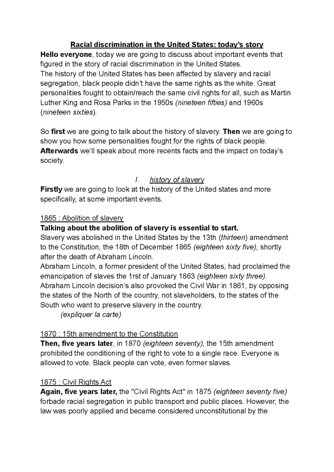 A Simple Summary of Slavery in the USA and the Fight for Civil Rights