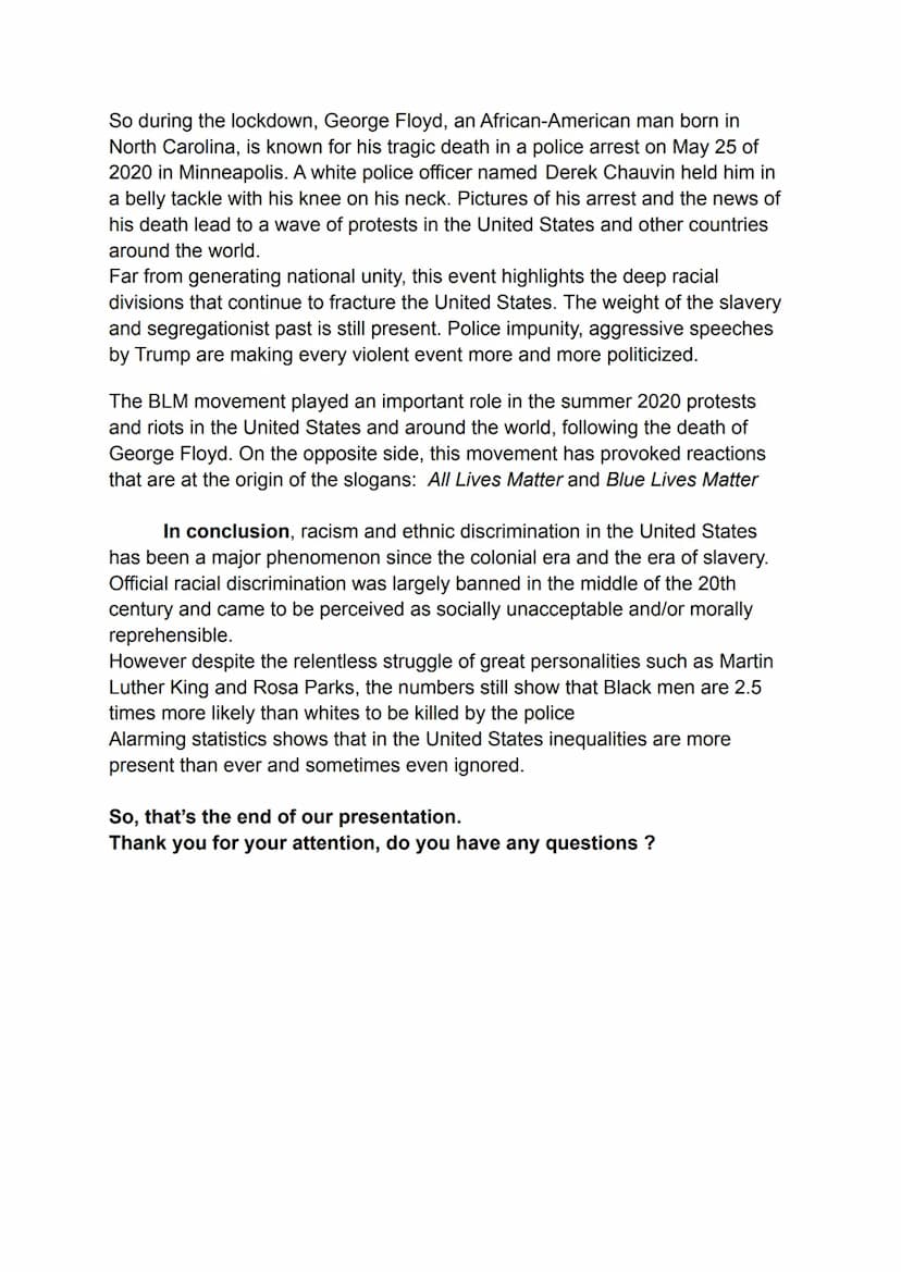 Racial discrimination in the United States: today's story
Hello everyone, today we are going to discuss about important events that
figured 
