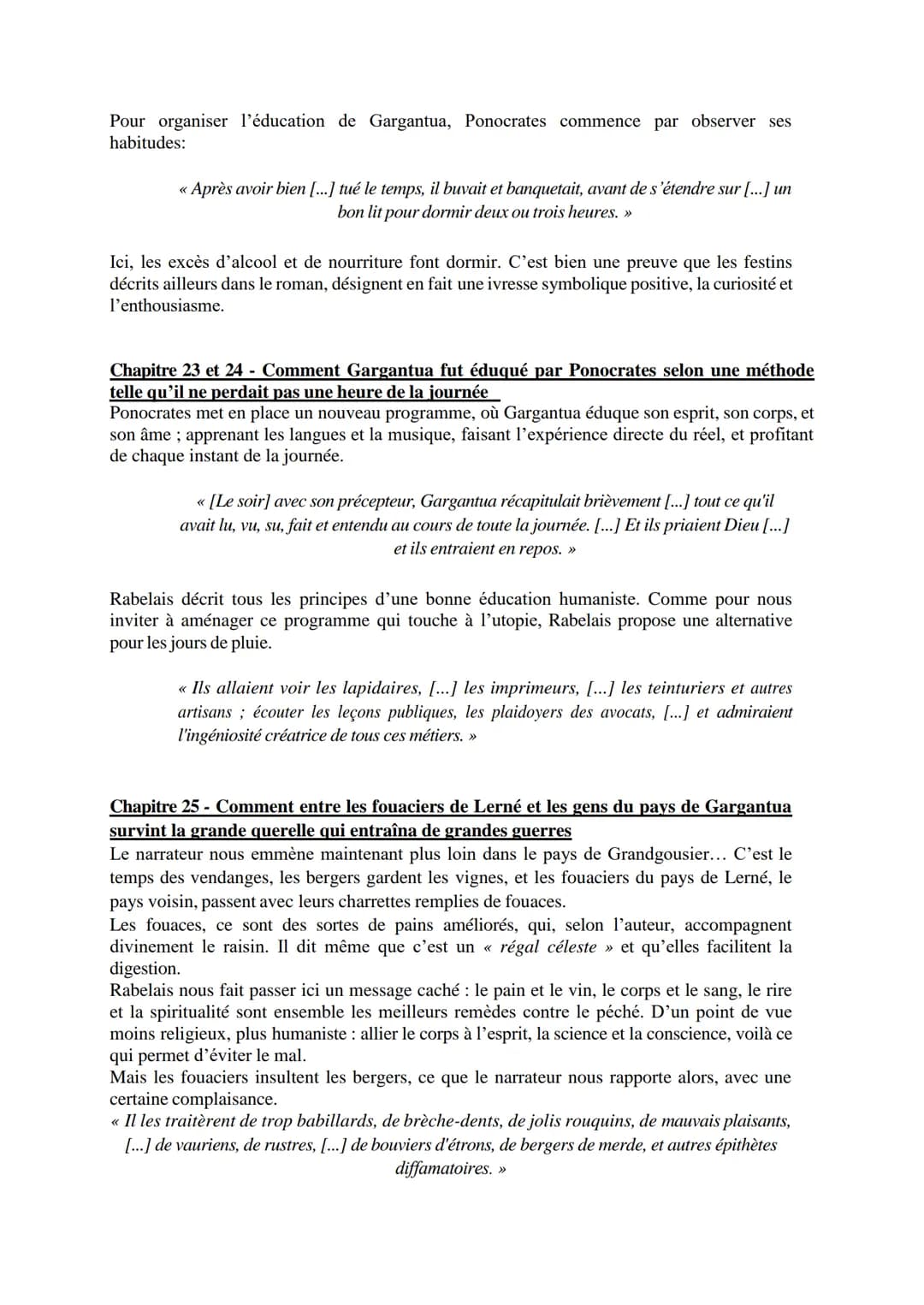 Rabelais, Gargantua
Résumé-analyse
Alcofribas Nasier est l'anagramme que François Rabelais utilise pour se protéger de la
censure, car ses é