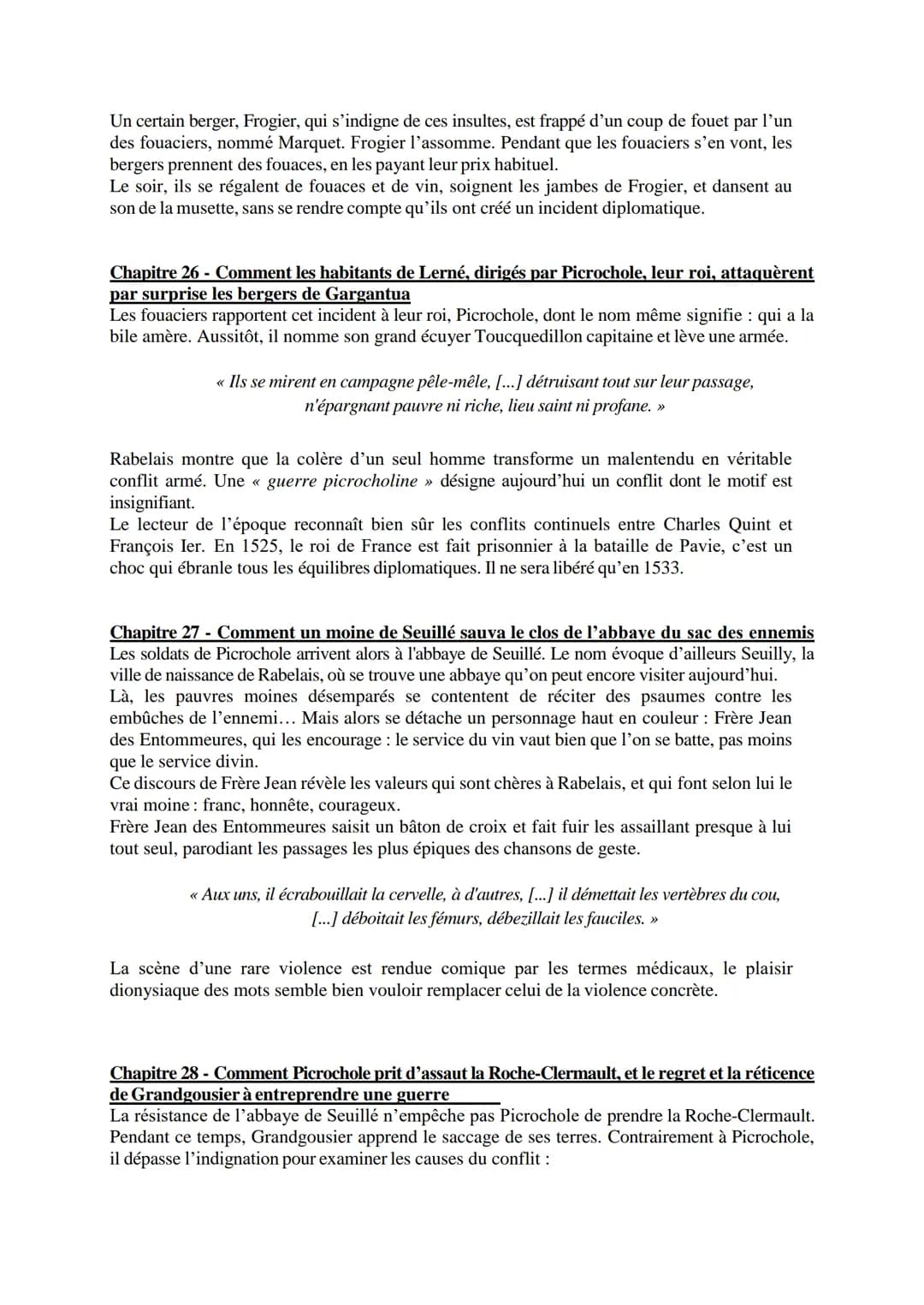 Rabelais, Gargantua
Résumé-analyse
Alcofribas Nasier est l'anagramme que François Rabelais utilise pour se protéger de la
censure, car ses é