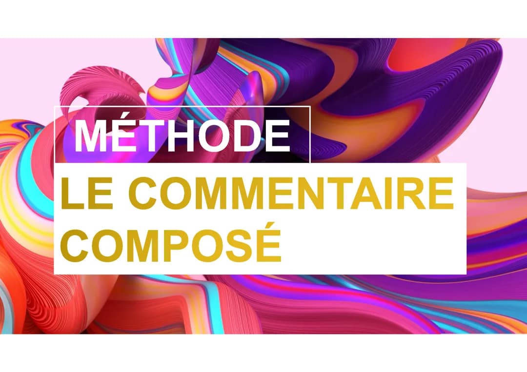 Methode commentaire 