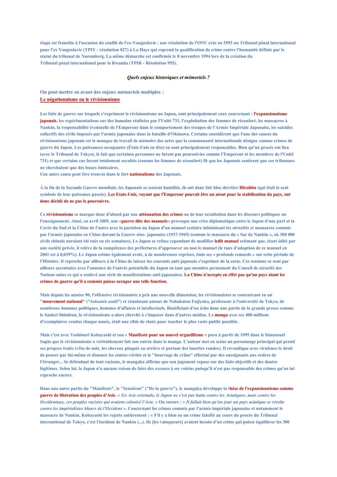 Thème 2 : La multiplication des acteurs internationaux dans un monde bipolaire (de 1945 au
début des années 70)
Chapitre 1 : La fin de la se