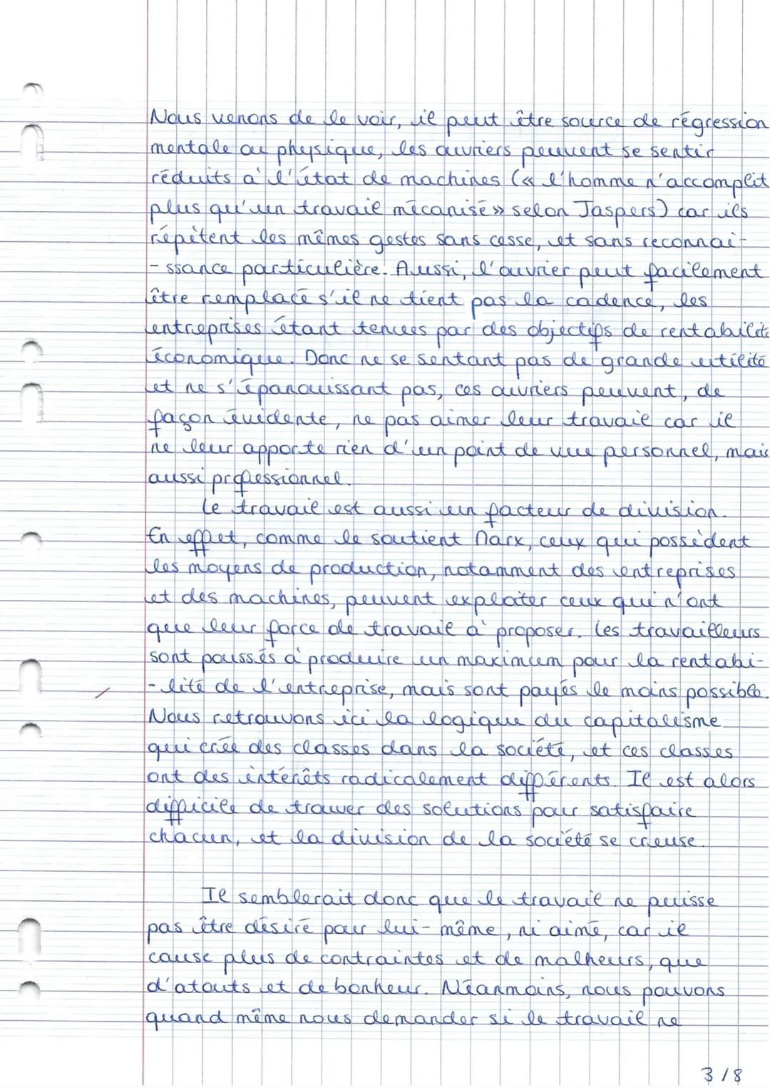 +B
1
120
Excellent trentail
Mourin Margo
The 64
Bac blanc philosophice n° 2
Sujet 1: le travail peut-il être aimé pour lui même ?
teen
le tr