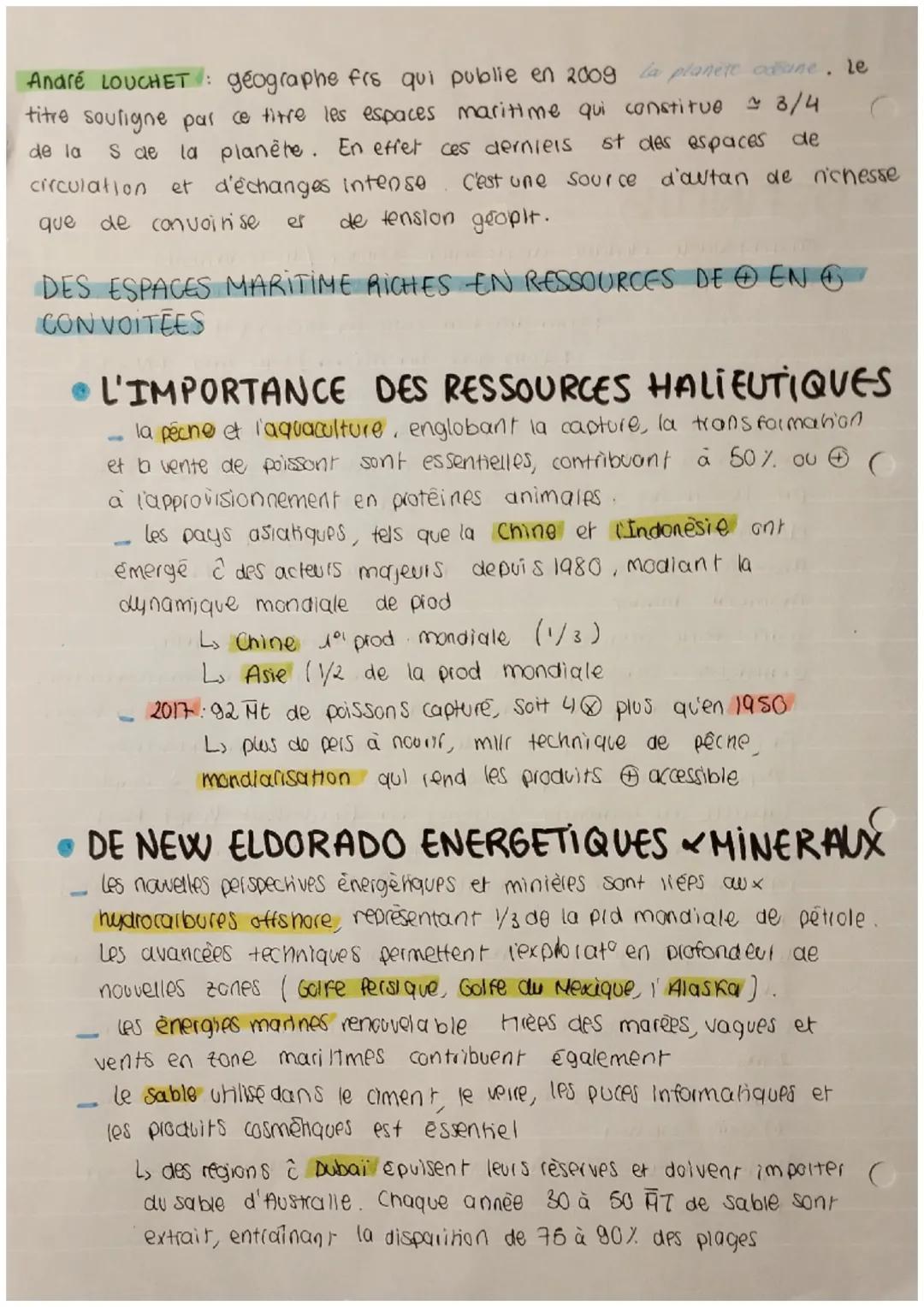 Chapitre 1: MERS OCEANS, DES
DEFINITIO
ocean vaste élenave d'eau salée borner / les continents
mer: @perite surface d'eau borner I des côtes