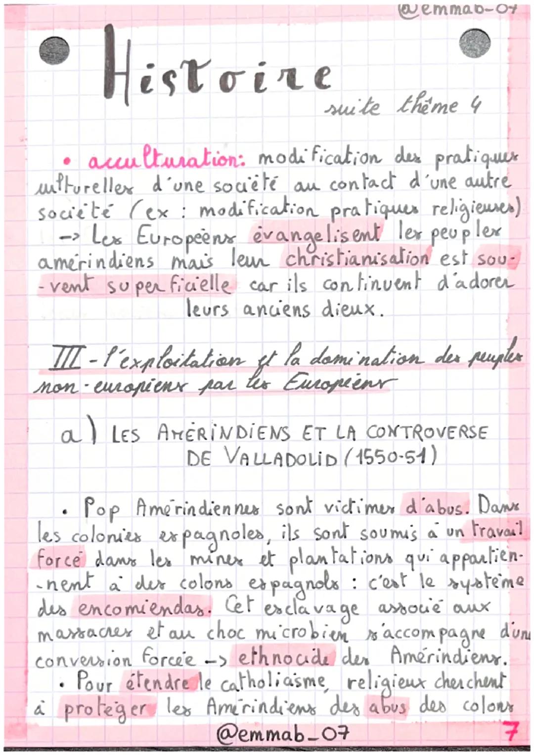 •Histoire
●
@emmab_07
Leçon 1: L'ouverture atlantique : les conséquen-
- ces de la découverte du " Nouveau Monde"
introduction :
Avant la co