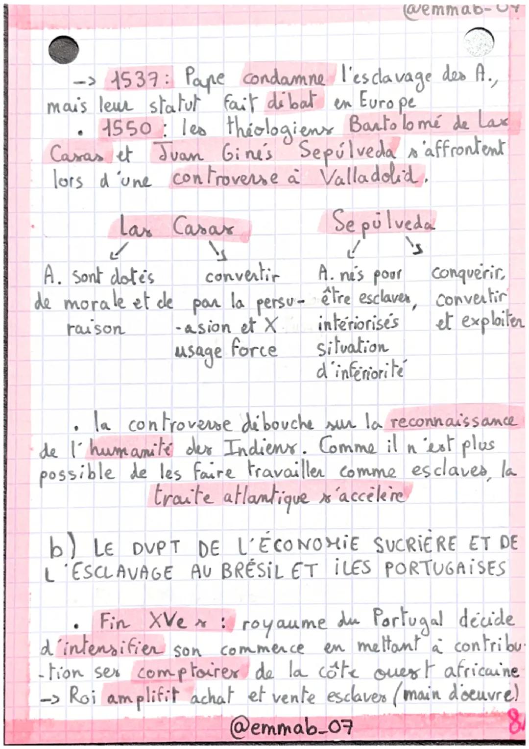 •Histoire
●
@emmab_07
Leçon 1: L'ouverture atlantique : les conséquen-
- ces de la découverte du " Nouveau Monde"
introduction :
Avant la co