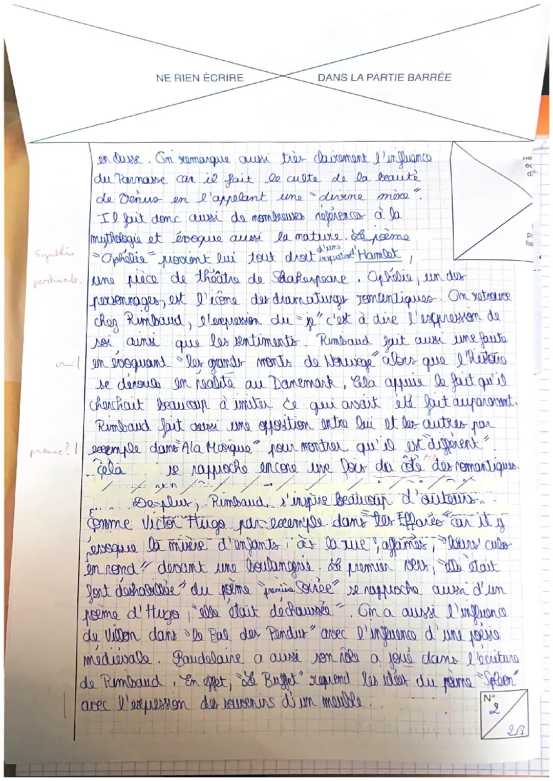 NE RIEN
Repère de l'épreuve :
Épreuve/sous-épreuve :
(Préciser sly a heu, le sujet choisi
Note:
20
en bas de la pagayer
placez les feuilles
