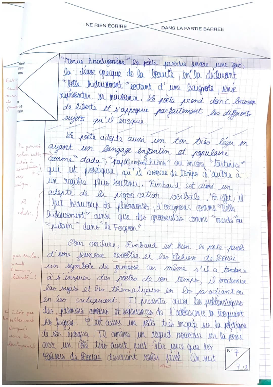 NE RIEN
Repère de l'épreuve :
Épreuve/sous-épreuve :
(Préciser sly a heu, le sujet choisi
Note:
20
en bas de la pagayer
placez les feuilles
