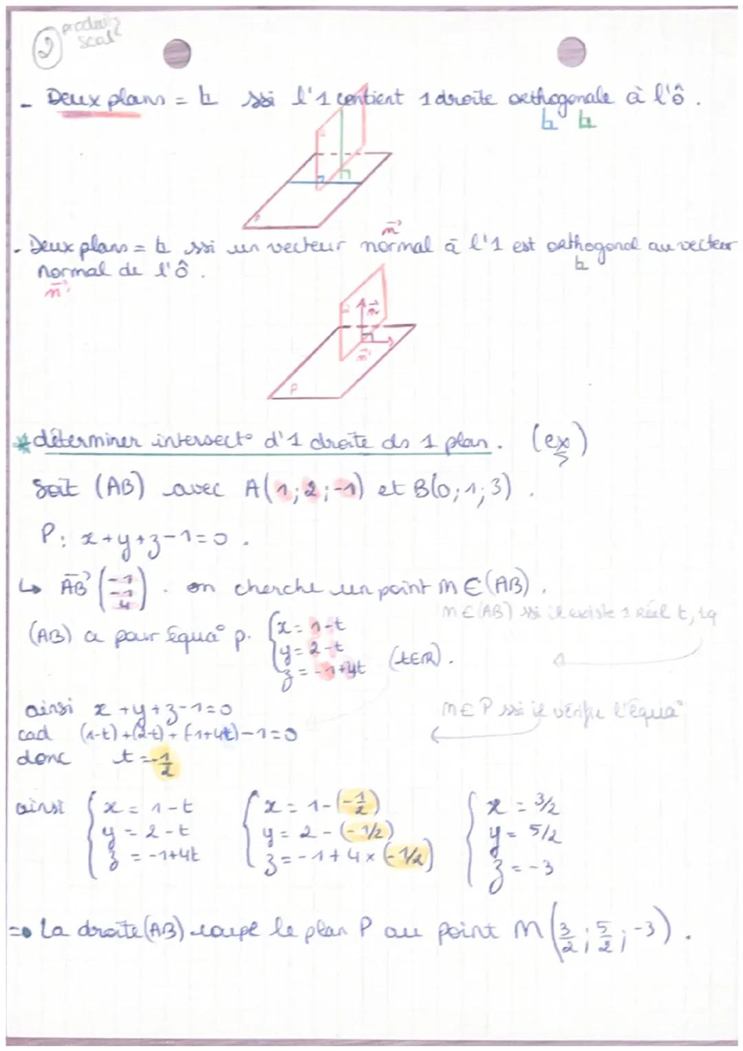 # chap 13.

Produits Scalaires

*dans un plan: $\vec{u} = \vec{AB}$ $\vec{v} = \vec{AC}$

- $\vec{u}\binom{x}{y}$ $\vec{v}\binom{x'}{y'}$) =