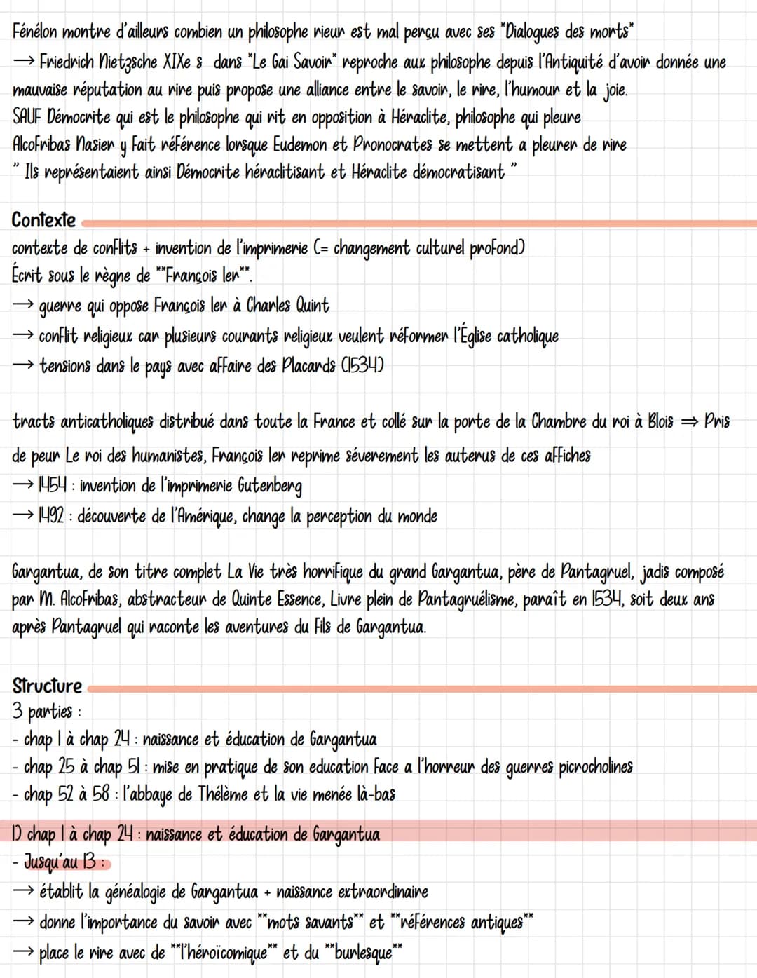Gargantua
Parcours Rire et savoir
Dès les premières lignes, Rabelais crée une connivence entre lui et ses lecteurs avec l'apostrophe « Amis 