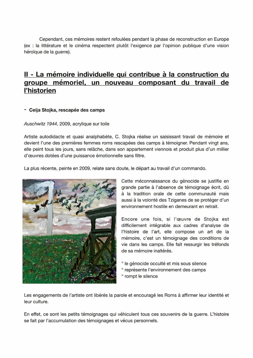 GRAND ORAL ART: Les génocides juif & tzigane
Introduction :
En 1945, il y a une réaction immédiate aux persécutions des juifs avec la créati