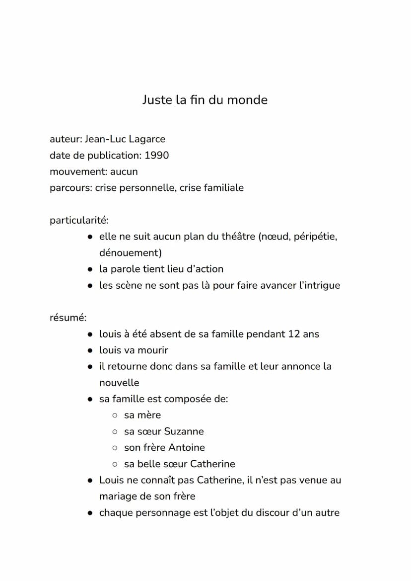 présentation
de
livres
(livres post oral blanc de mars 2022) auteur: Jean-Luc Lagarce
date de publication: 1990
mouvement: aucun
parcours: c