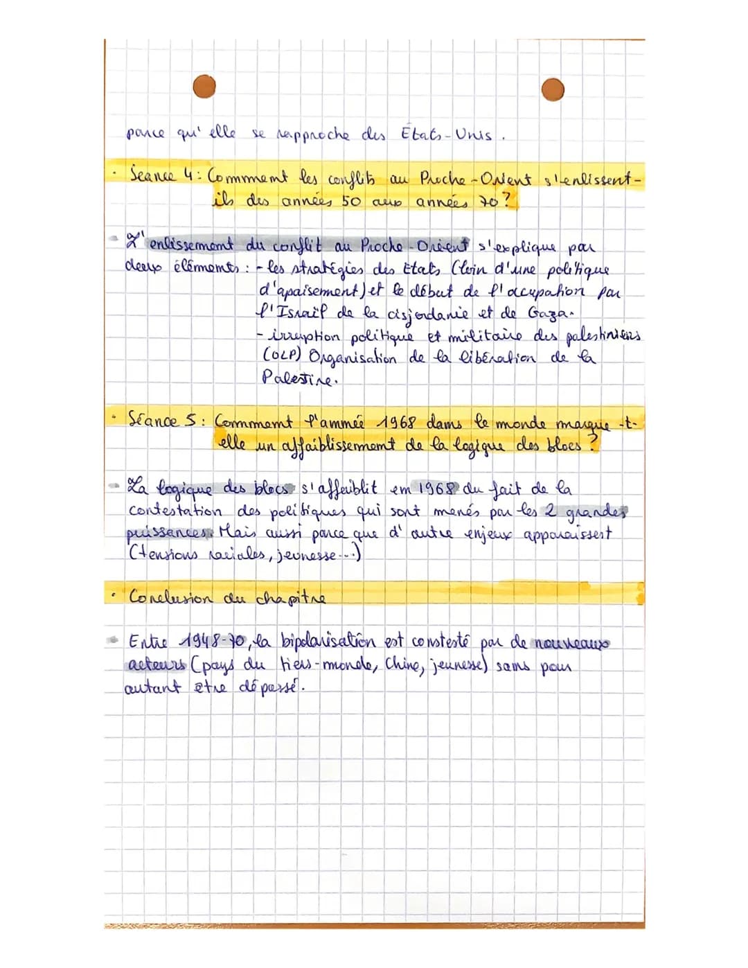 HISTOIRE : CHPS
Em
la bipolarisation du monde est-elle remise em cause
par de nouveaux acteurs internationaux ?"
quor
• Séance 1: Comment la
