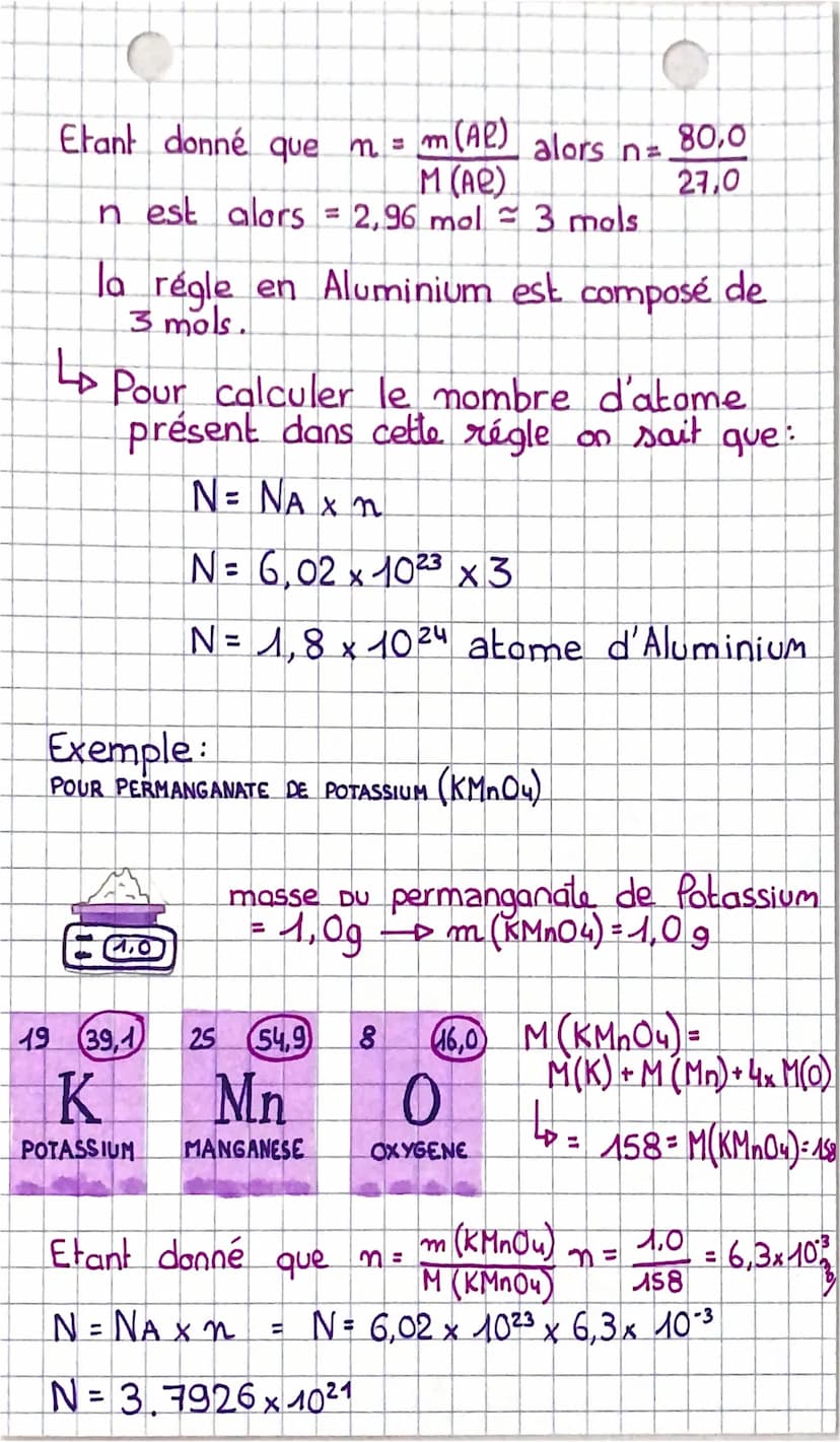 • LA MOLE
*La mole a été inventé par Avogadro,
un chimiste Italien du 19e siède.
* La mole sert a compter le nombre
d'atome
Une mole d'entit