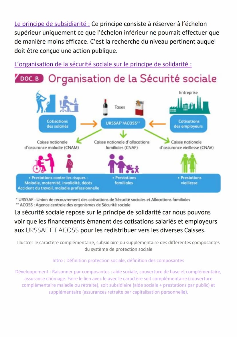 $42.5
Séquence 11: L'organisation générale du système de protection sociale :
une pluralité de dispositifs et d'acteurs.
l'aide sociale
-l'a