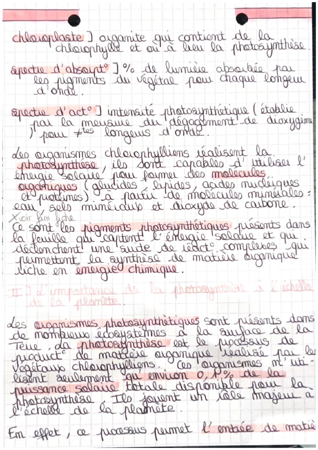 старов
La photosynthèse
autotrophe I organismes capables de produire
prope aganique.
gitaux a la
shaymihise
matilie
hétérotrophe I doivent s
