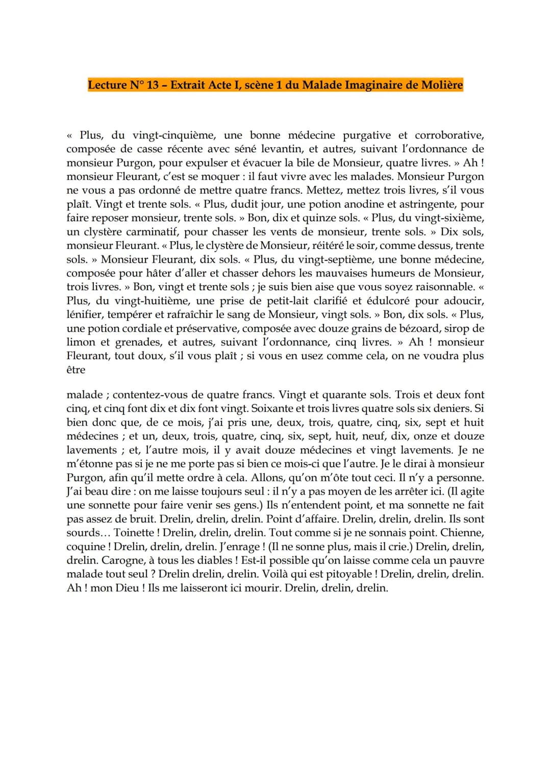 
<h2 id="introduction">Introduction</h2>
<p>Molière est un dramaturge et comédien français du XVIIe siècle, appartenant au mouvement du clas