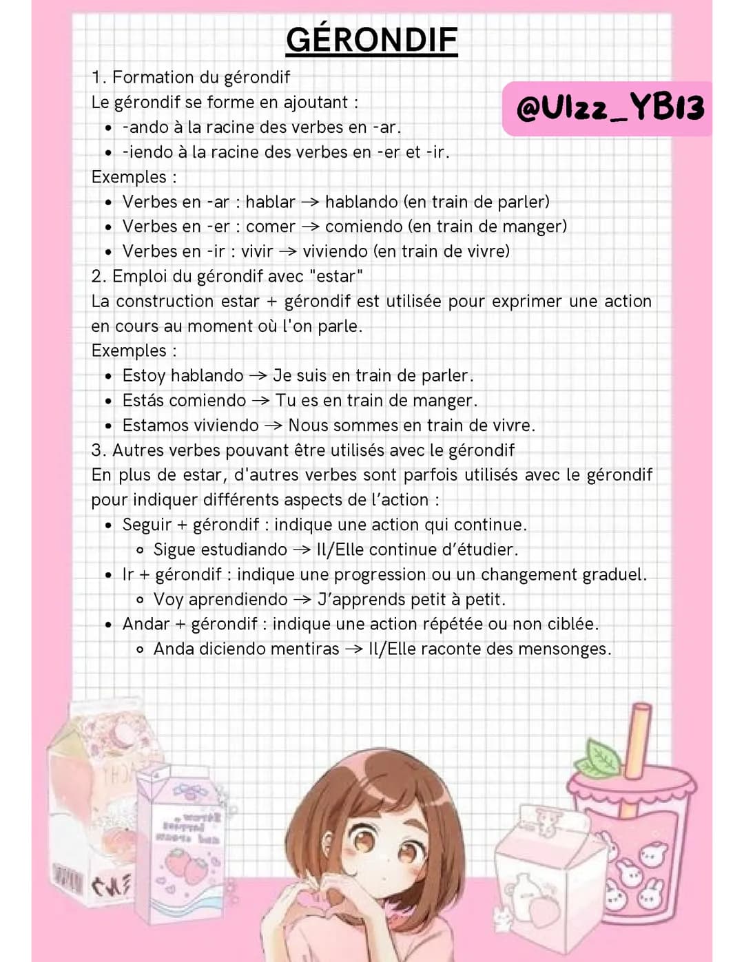 Gérondif Espagnol
