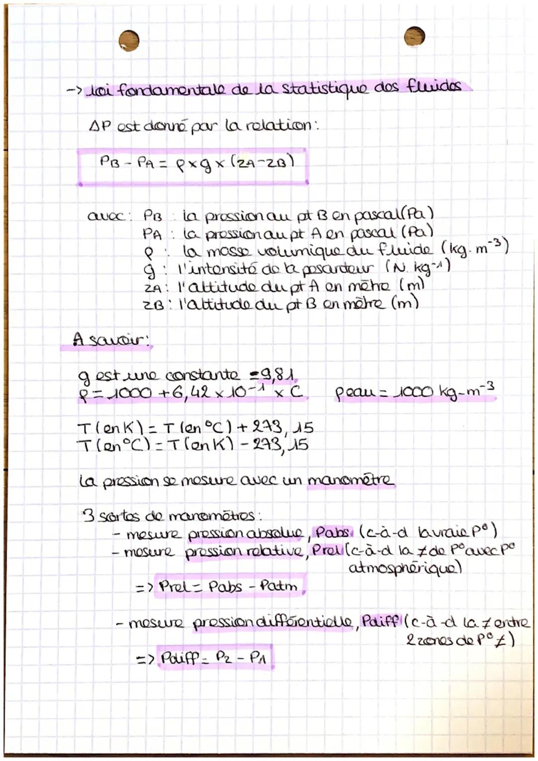 # STATISTIQUE
des fluides

-> un fluide ost uncorps (ni solide, ni épais) qui épouse
la forme de son contonant et coule aisément
Les liquide