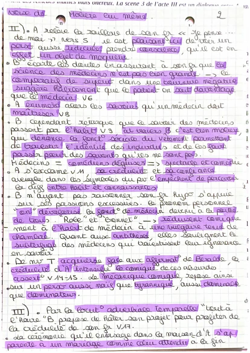 B
Al
Bé
2
u
10
ér
S
itt
CO
d
1
fi
e
UL leur Datient
A
Le Malade
imaginaire
Acte 111 scène 14
INTRO:
(voir Ls)
Dialogue entre B A et Toinette