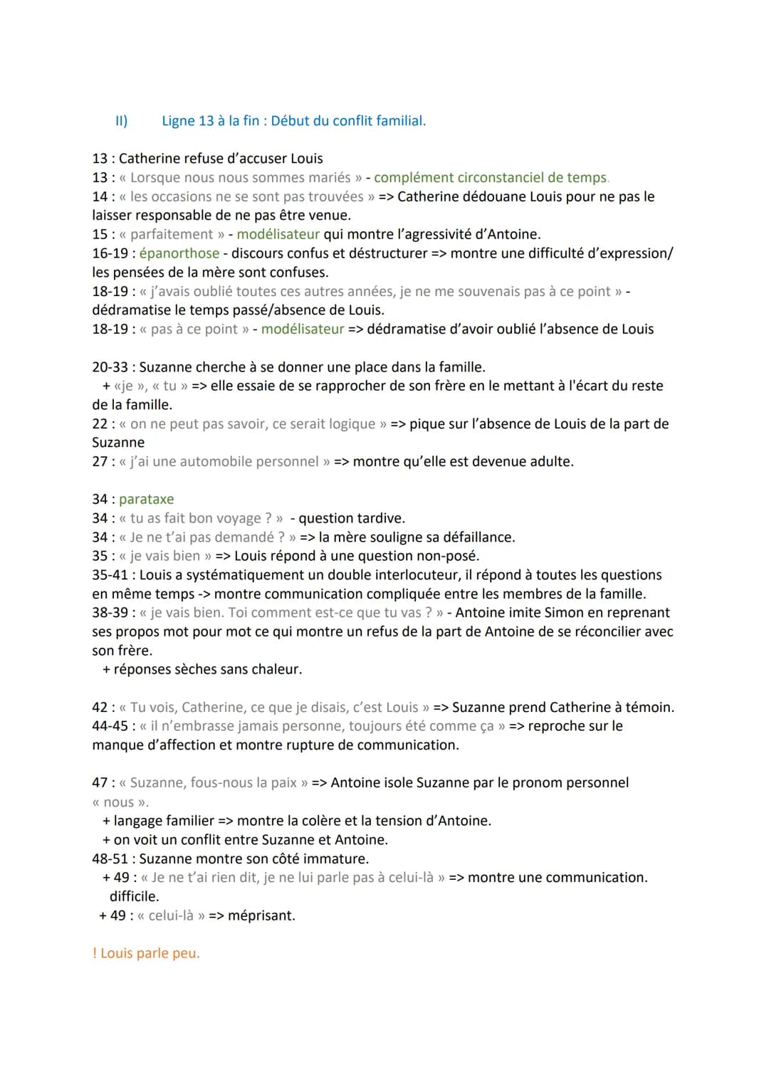 OBJET D'ÉTUDE N°1 : LE THÉÂTRE DU XVII e s AU XXI e s.
Séquence n°1: parcours, crise personnelle, crise familiale.
TEXTE 2: << partie 1, scè