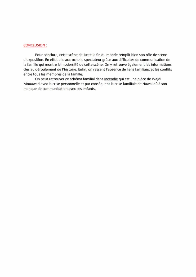 OBJET D'ÉTUDE N°1 : LE THÉÂTRE DU XVII e s AU XXI e s.
Séquence n°1: parcours, crise personnelle, crise familiale.
TEXTE 2: << partie 1, scè