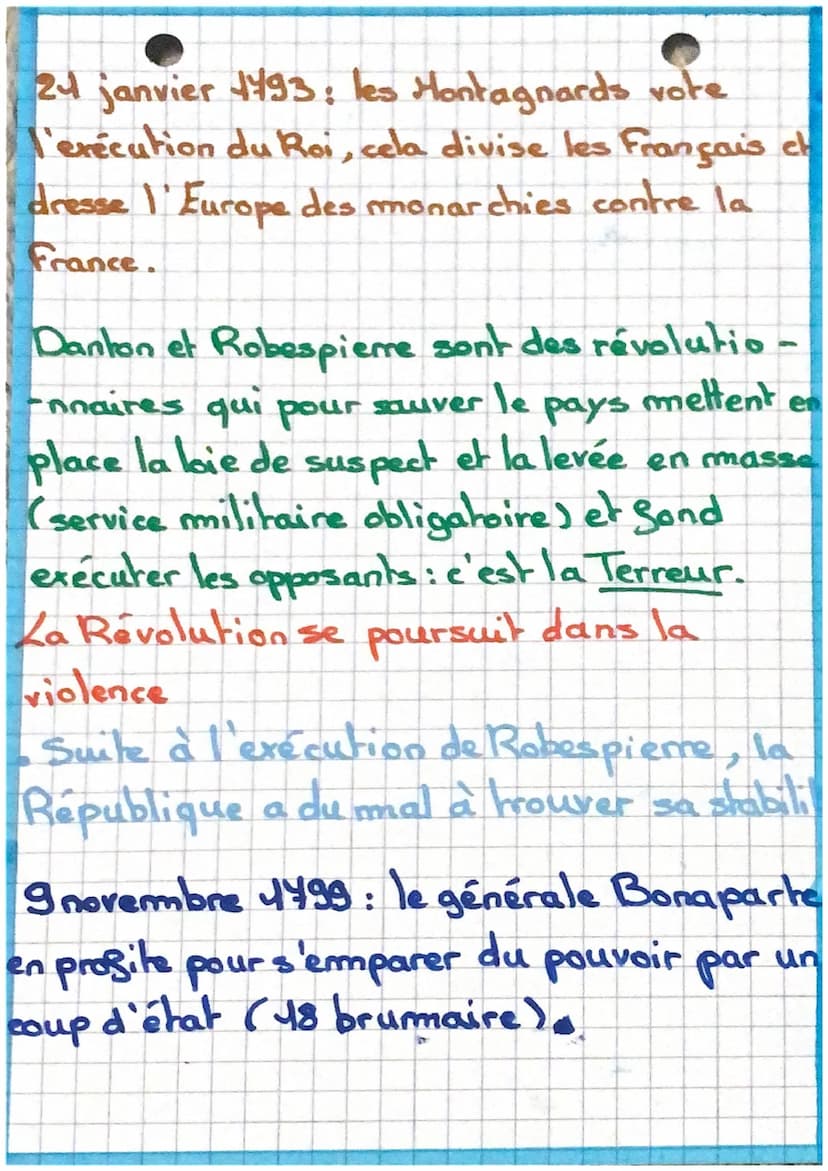 La Révolution françai-
-se et l'Empire
5 mai 1789: état generaux
-déception et colère car un vote par
ordre mais pas par
20 juin 1789: sèrem