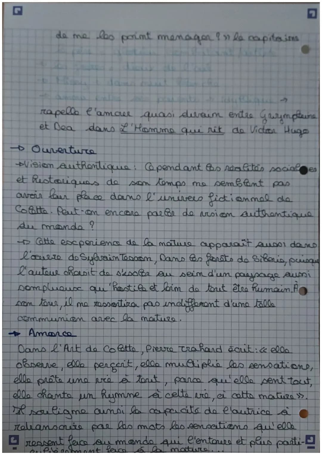 dissertation Side
of eloge de la mature
to wen d spamoussement de son enfance
- recours au fyrisme.
CÔ
geraniums, Ô digitales
>>
-o regard e