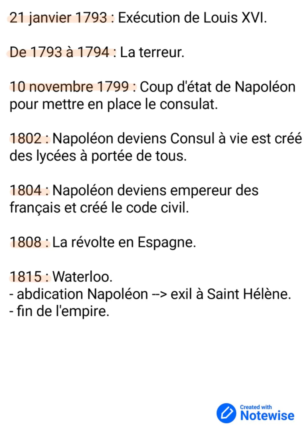 Dates importantes de la
révolution française
Mai 1789: Organisation des états généraux
(échec).
20 juin 1789 : Serment du jeu de paume.
14 j