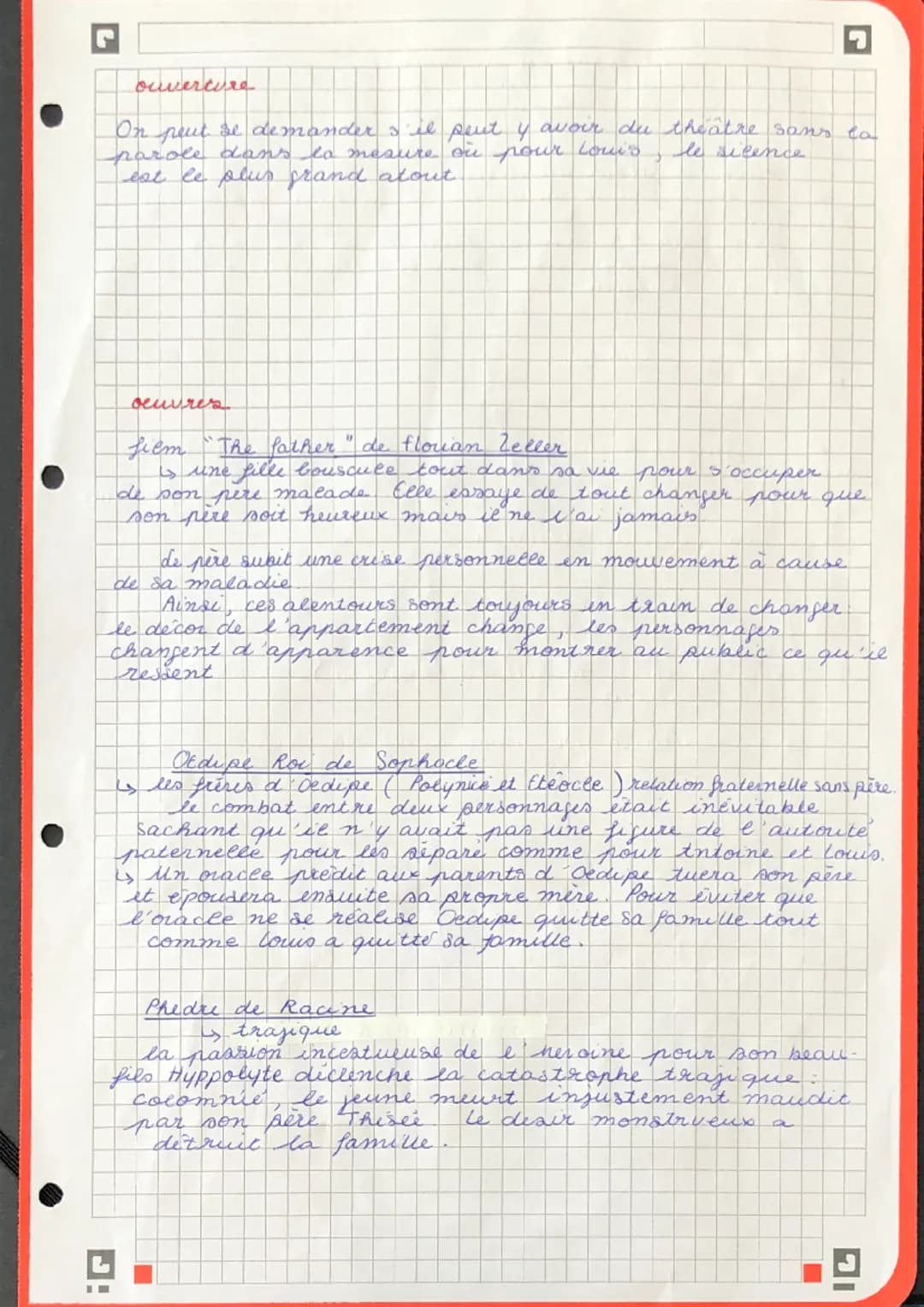 dissertation
crise personnelle, crise familiale
introduction
Selon le crutique Jacques More, le héros trajique entend staffirmer
dans le pré