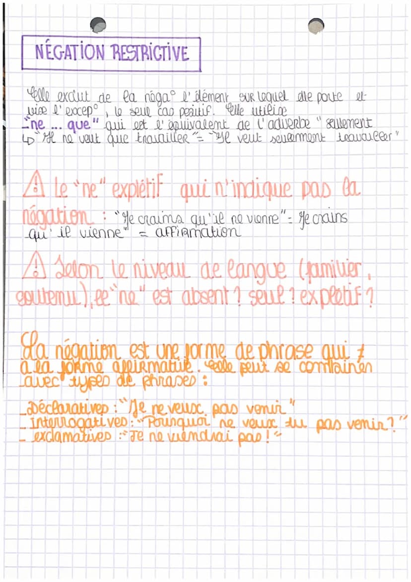 trandaes
LA NEGATION: lexcicate a suntancique
La mégation lexicale :
ANTONYMIE = antonyme = contraire (len't / Rapide)
DÉRIVAO LEXICALE - aj