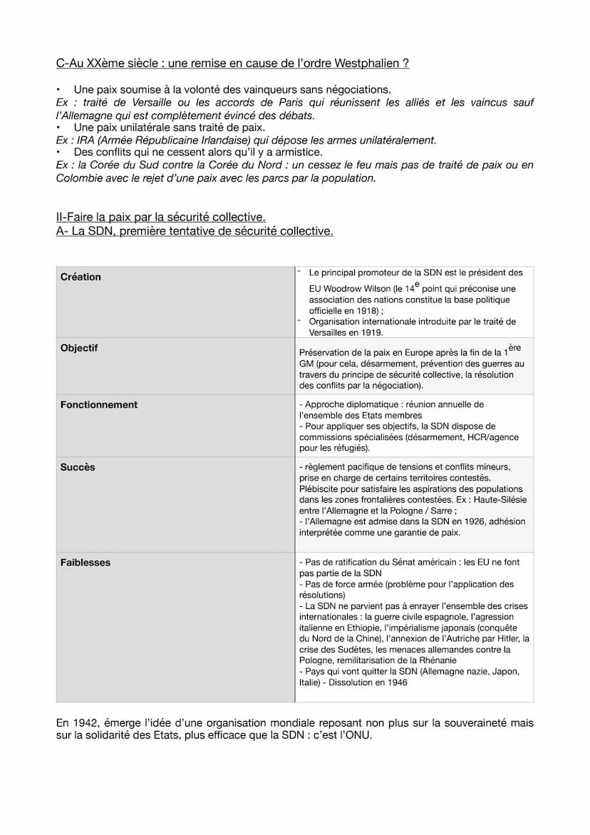 THÈME : FAIRE LA GUERRE, FAIRE LA PAIX : FORMES DE CONFLITS
ET MODES DE RÉSOLUTION.
AXE 2 : LE DÉFI DE LA CONSTRUCTION DE LA PAIX.
La paix s