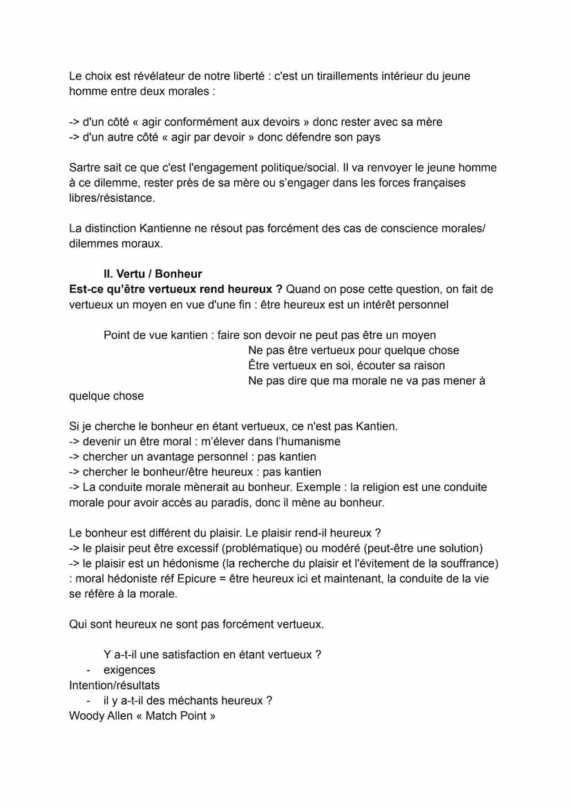 Introduction:
Connaissez-vous un sentiment ou des sentiments moraux?
Est-ce par expérience que vous vous rendez compte d'une conscience
mora