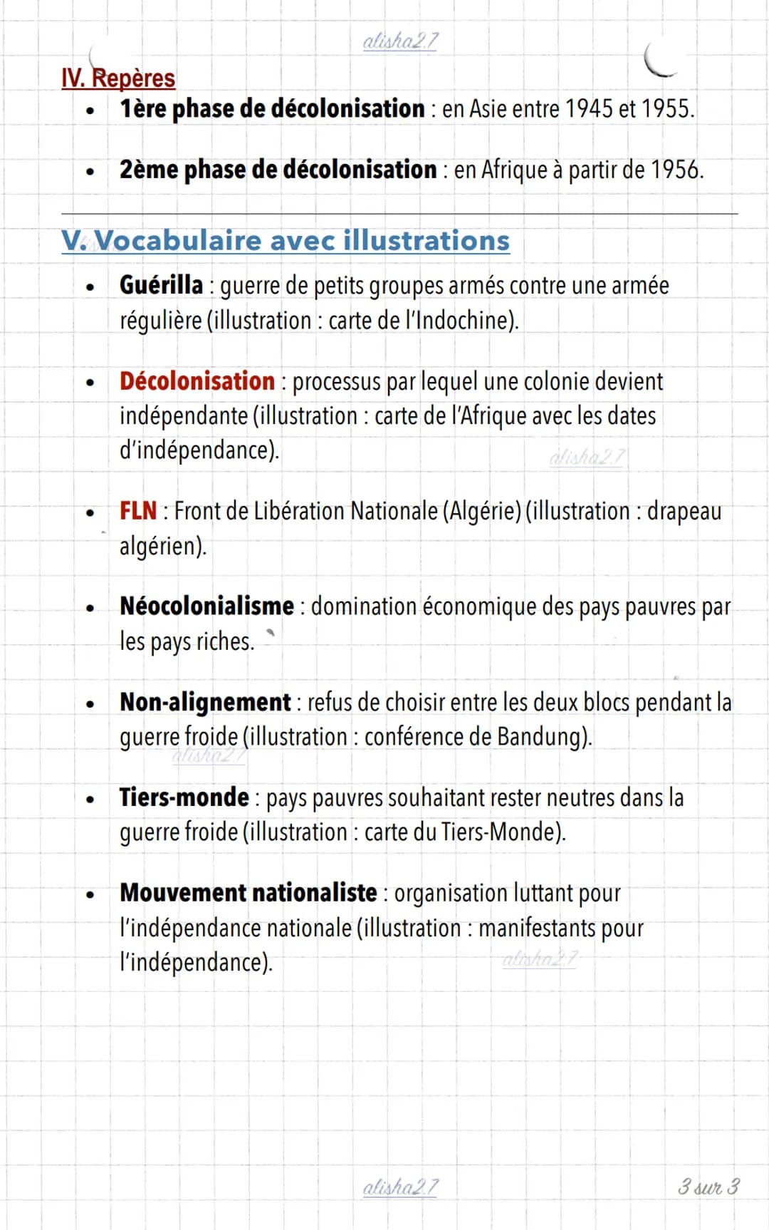 #6: Indépendances et Construction de
Nouveaux États
I. Des puissances coloniales affaiblies
- Après la Seconde Guerre mondiale, les revendic
