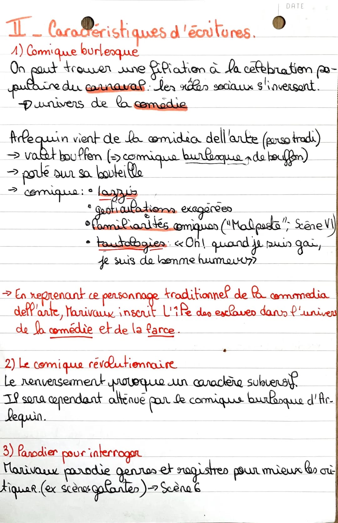 L'ile des esclaves
I. Les topos
1) Les inégalités sociales
La pièce montre
que
intégalitaires : le rang & de son mérite
la société est un jo