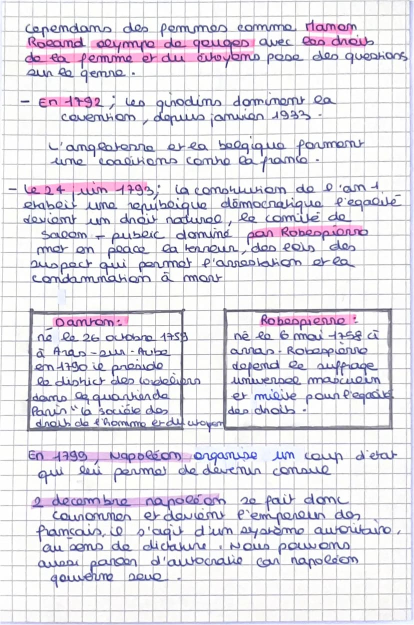 Histoire - geographie
theme to p'europe face
11
- la revolution er de base une rupture
majeure puisqu'ello remor em question la
souveraineté