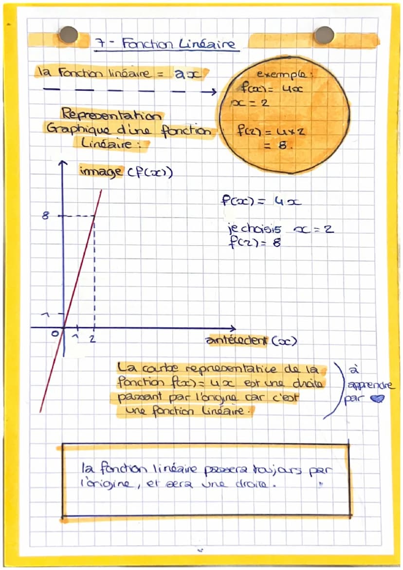6-Fonctions
écriture L'immage do 3 par la fonction of est 10.
F:3110
FC3)= 10
FCantécodent) = image
To
image
(f(x))
→
antecedent
(x)
Exemple
