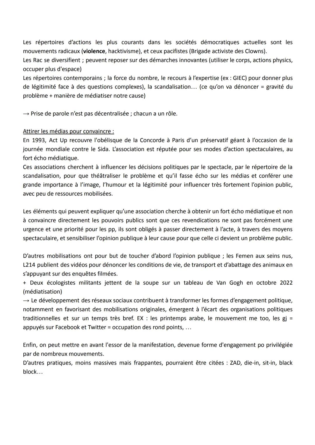 Chapitre 6 Sc po: Comment expliquer l'engagement politique dans les sociétés démocratiques
L'engagement politique recouvre l'ensemble des ac