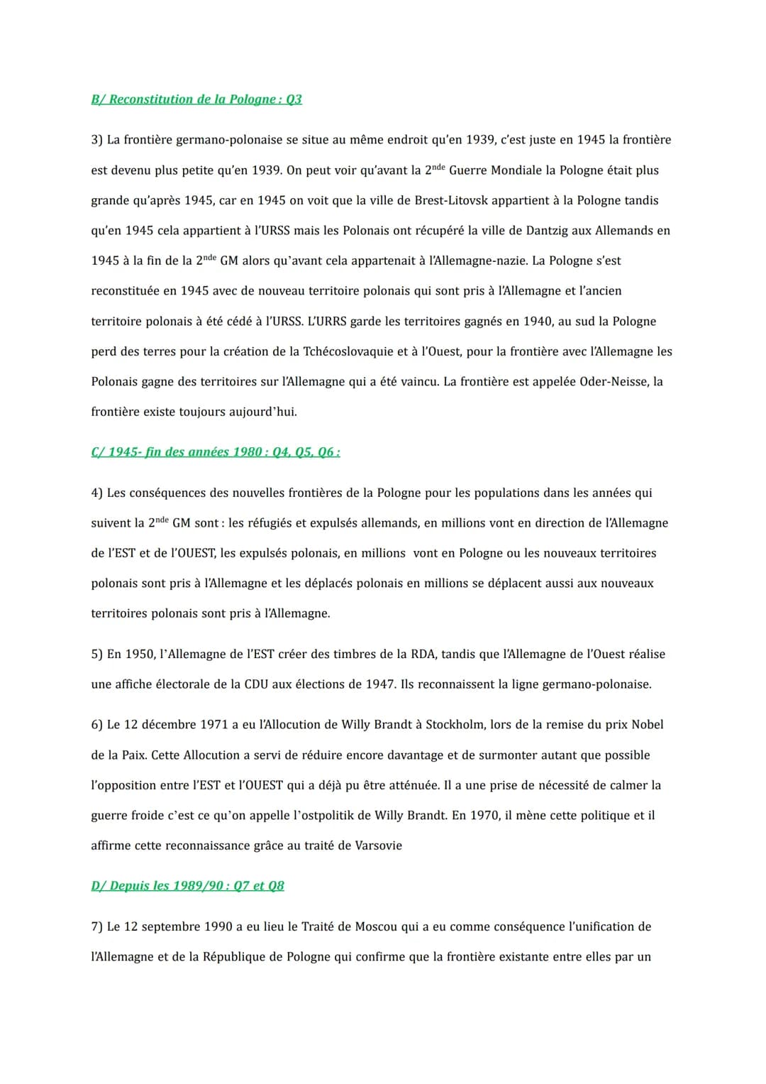 Intro:
CH 2: Les frontières en débats :
Jusqu'au 16ème siècle, la frontière est surtout une zone qui délimite une influence entre deux peupl