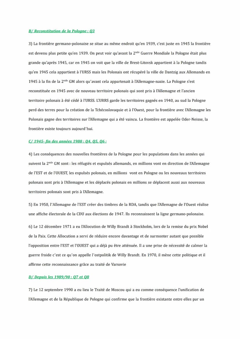 Intro:
CH 2: Les frontières en débats :
Jusqu'au 16ème siècle, la frontière est surtout une zone qui délimite une influence entre deux peupl