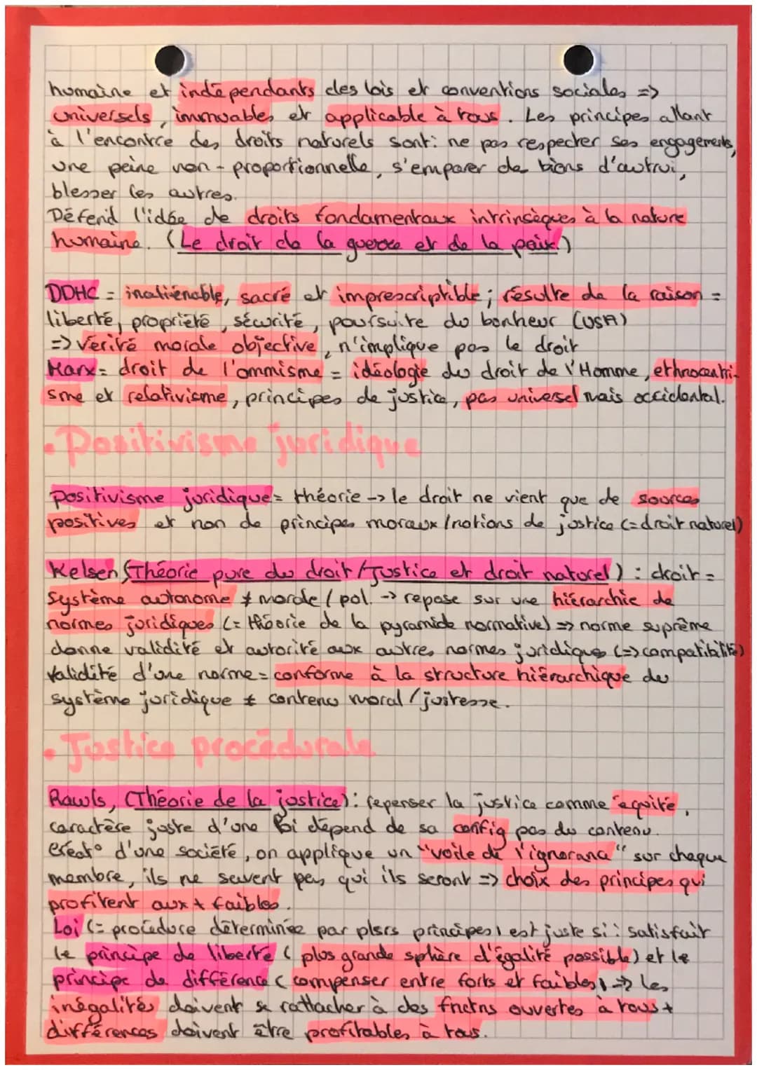 O la justice
=> proteger
Definitions: Justice = Conformite aux prescriptions des lois =>
les individus des injustices qu'ils subissent dans 