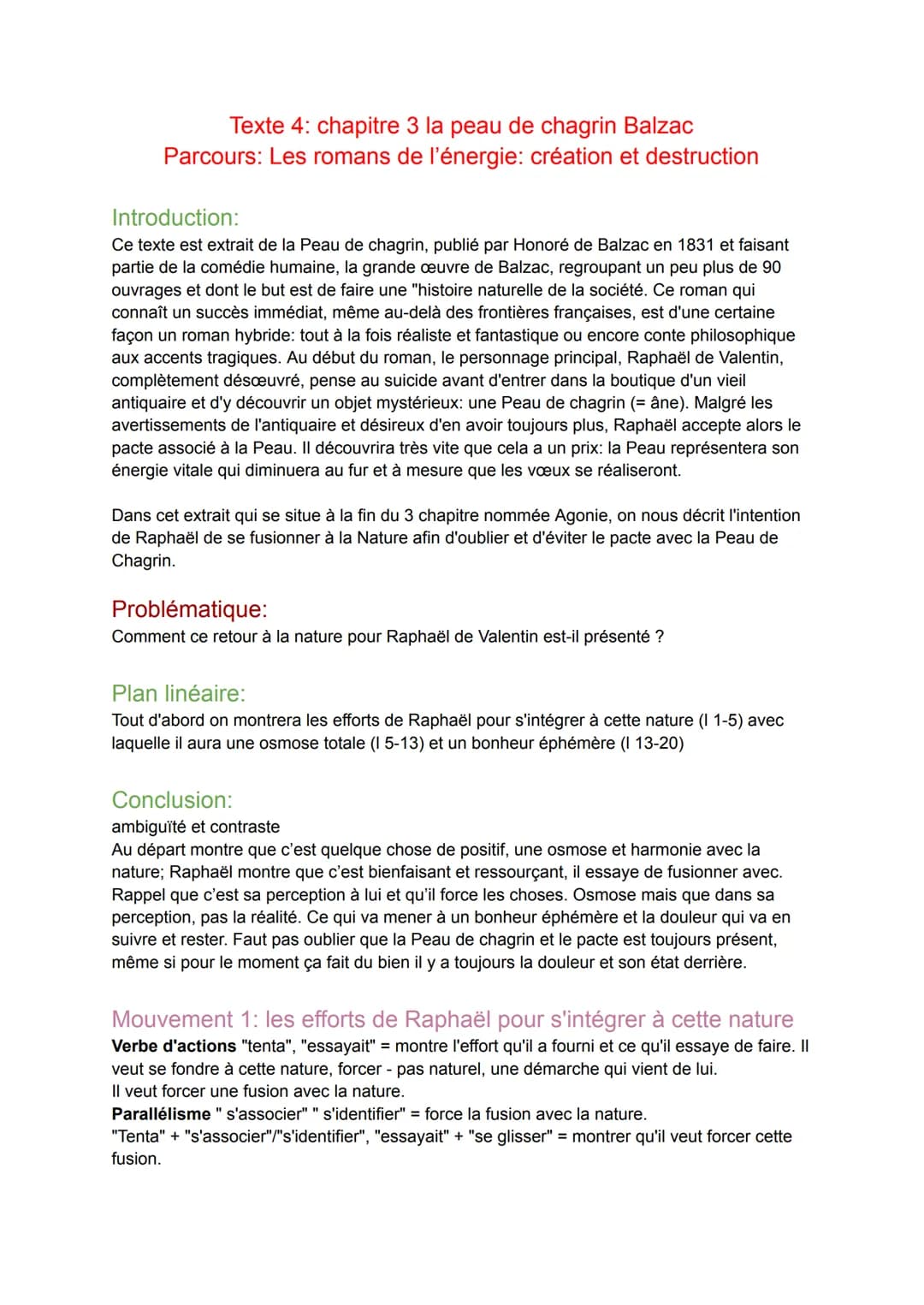 Texte 4: chapitre 3 la peau de chagrin Balzac
Parcours: Les romans de l'énergie: création et destruction
Introduction:
Ce texte est extrait 