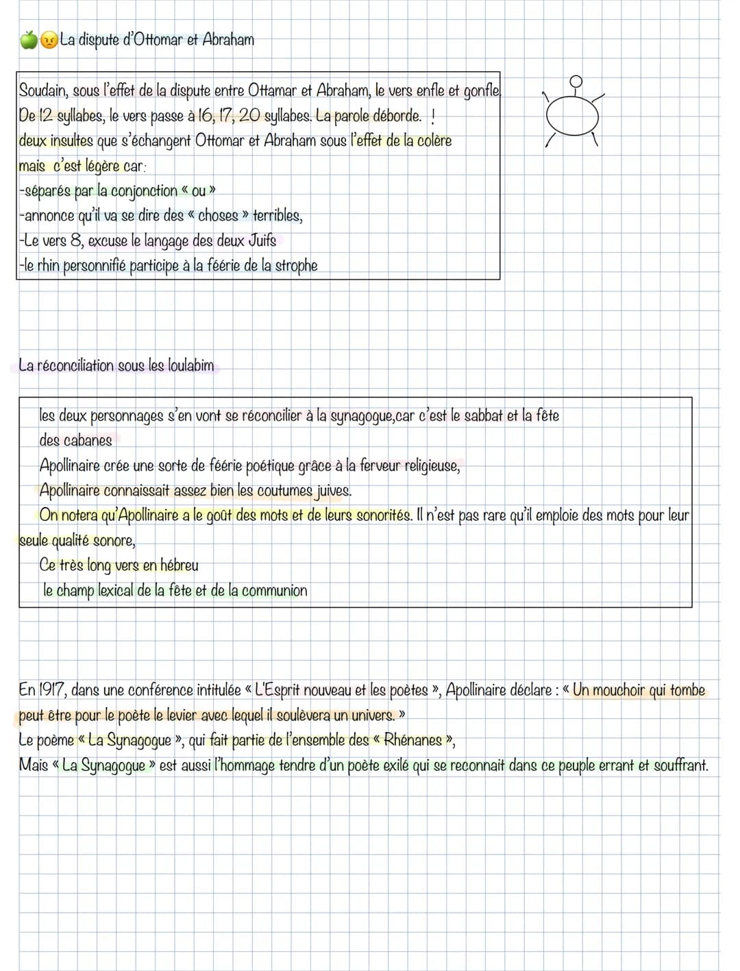 Explication linéaire: Apollinaire « La Synagogue ».
Guillaume Apollinaire est né en 1880 et mort en 1918.
Il est considéré comme l'un des pl