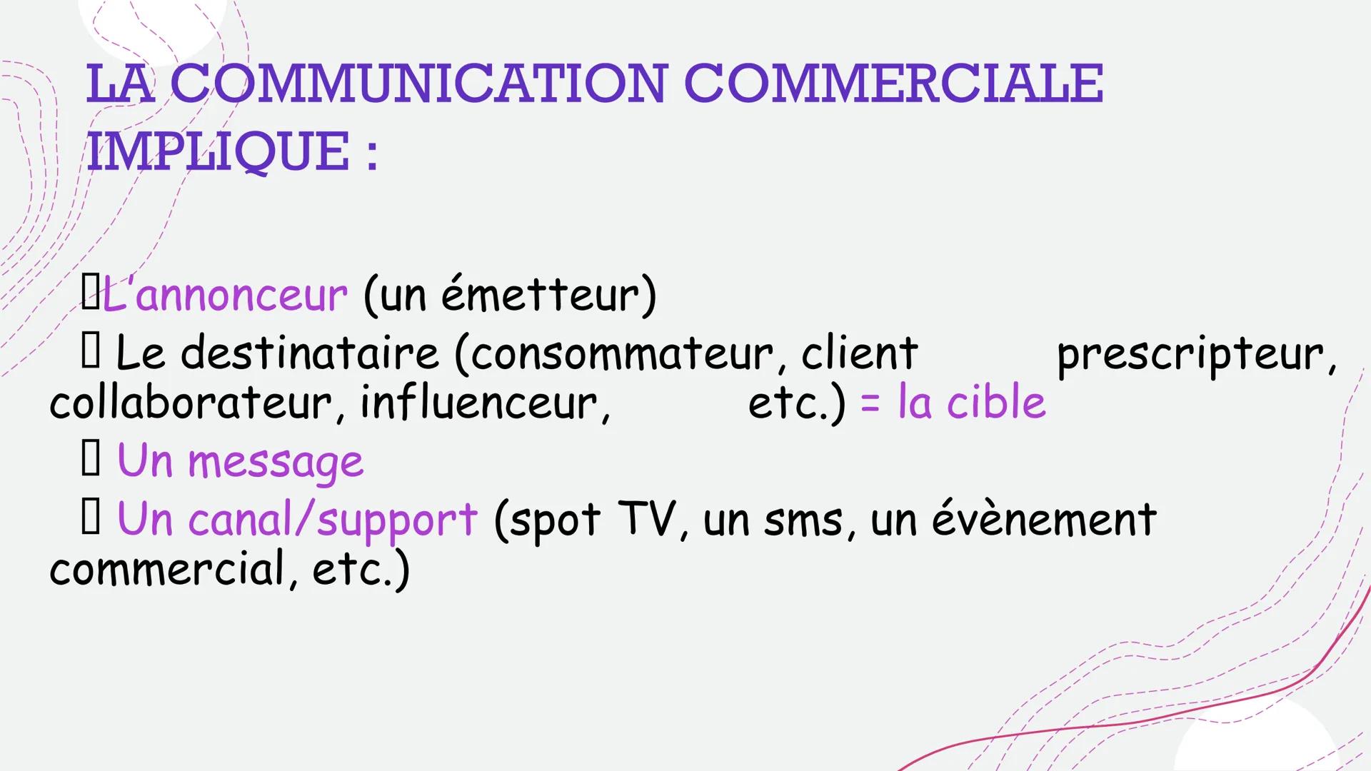 LES FONDAMENTAUX DE
LA COMMUNICATION
COMMERCIALE
DEFINITION ET OBJECTIFS
1.
2.
LES ACTEURS
3.
LE MARCHE
4.
LE BRIEF
+
Delphine PERRIN
Mail p