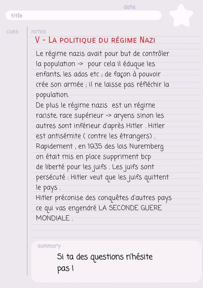 title
date
cues notes L'entre deux guerre
(1919-1939)
|- COMMENT EST APPARUT LA CRISE
La paix du traité de versaille (28 juin
1919) va être 